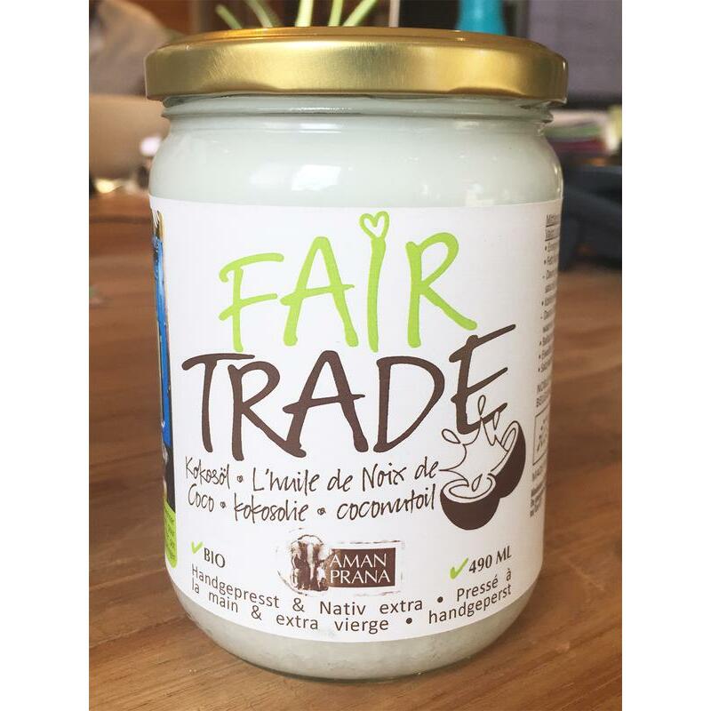 Amanprana Kokosolie fair trade bio 490ml
