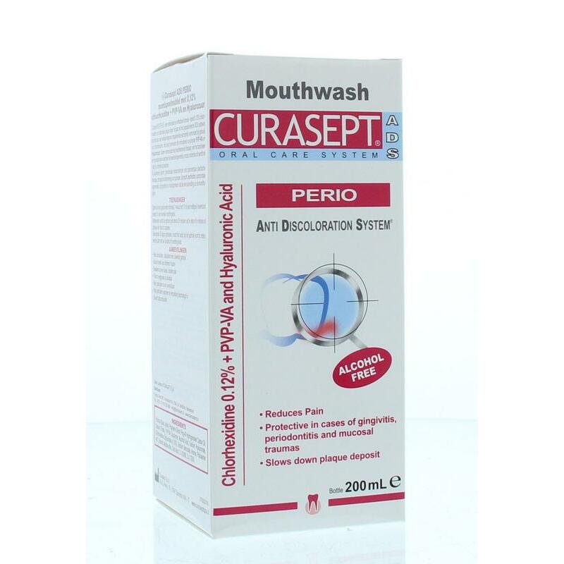 Curasept Perio - 0,12% chloorhexidine - HA - PVP-VA 200ml