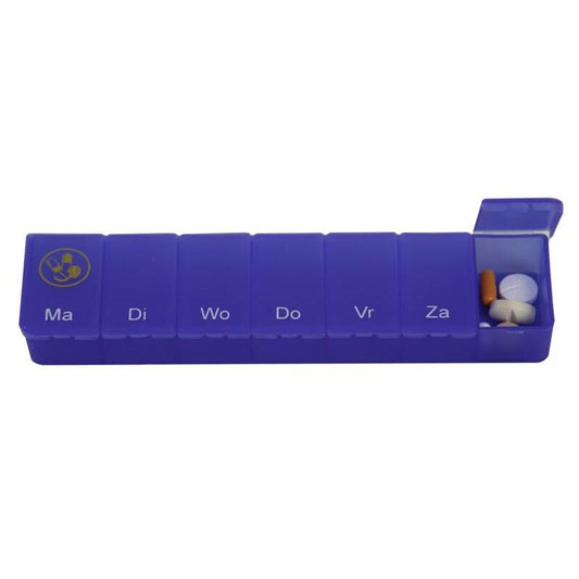 Able 2 Pillendoos 1 week transparant blauw 1st