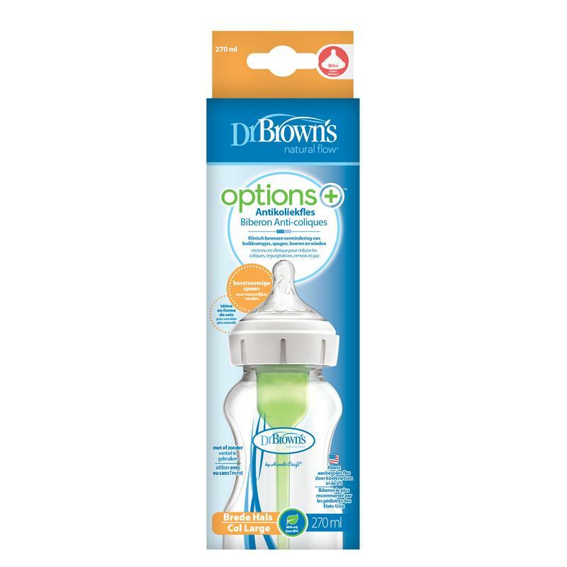 Dr Brown's Options+ brede halsfles 270 ml 1st