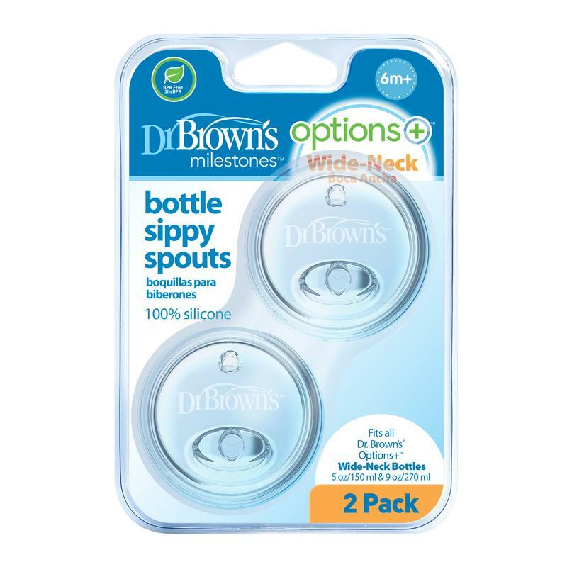 Dr Brown's Options+ sippy spout brede halsfles 2st