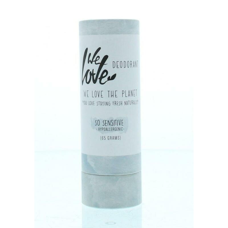 We Love 100% Natural deodorant stick so sensitive 65g