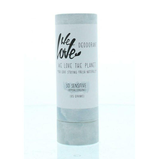 We Love 100% Natural deodorant stick so sensitive 65g