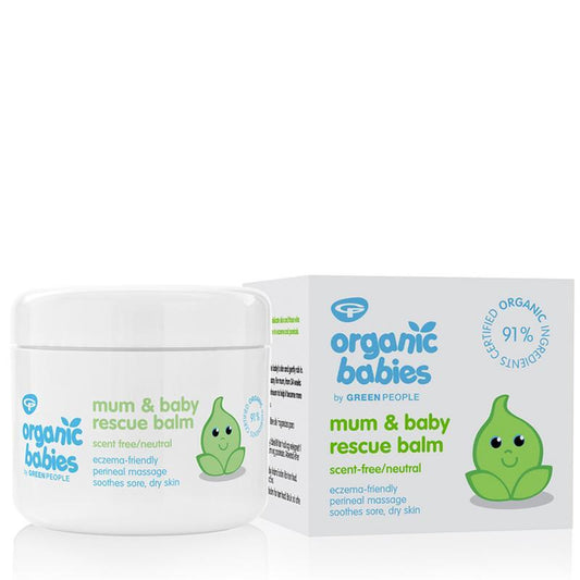 Green People Organic babies mum & baby rescue balm scent free 100ml