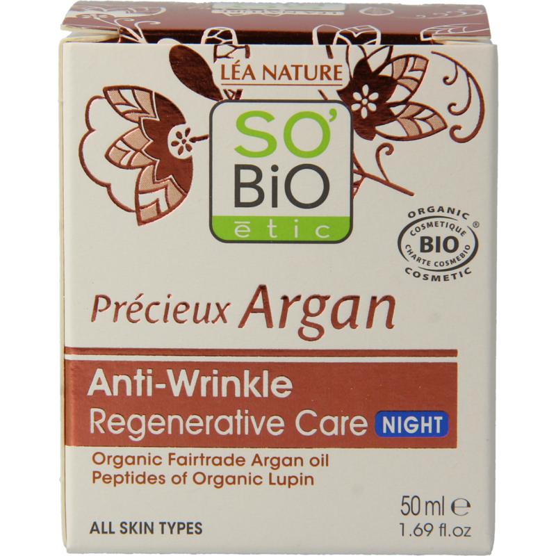 So Bio Etic Nachtcreme moisturizing anti rimpel 50ml