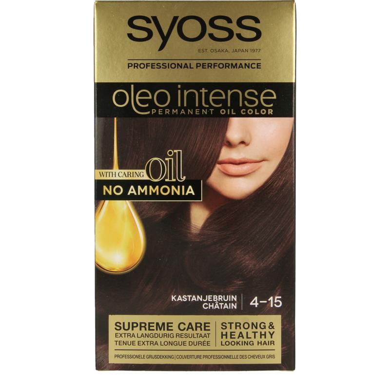 Syoss Color Oleo Intense 4-15 kastanjebruin haarverf 1set