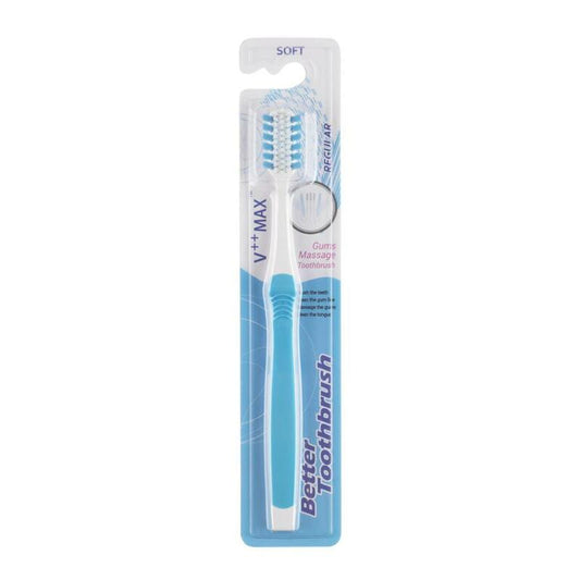 Bettertoothbrush Tandenborstel regular soft blauw 1st