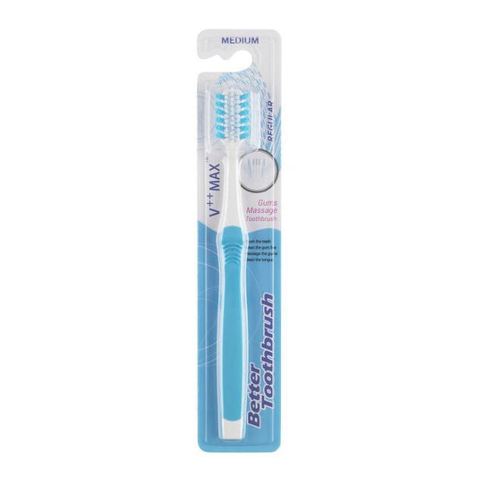 Bettertoothbrush Tandenborstel regular medium blauw 1st