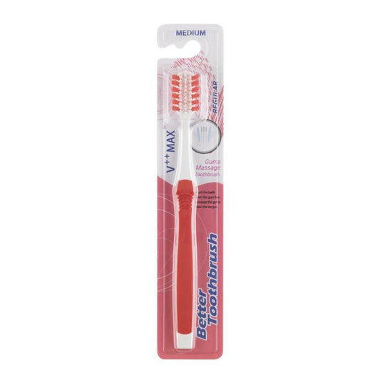 Bettertoothbrush Tandenborstel regular medium roze 1st