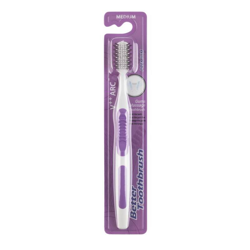 Bettertoothbrush Tandenborstel premium medium paars 1st