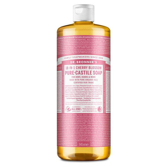 Dr Bronners Liquid soap cherry blossom 945ml