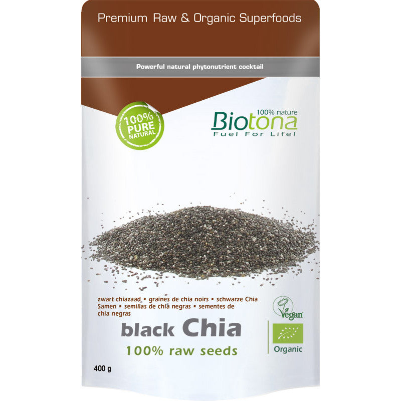 Biotona Black chia raw seeds bio 400g