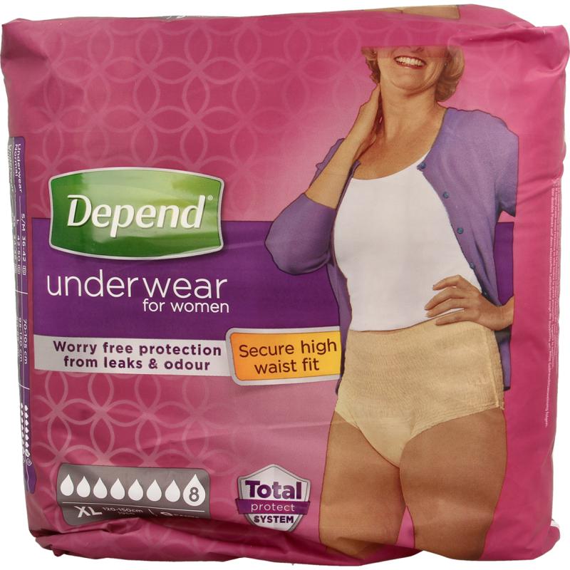 Depend Pants female super maat XL 9st