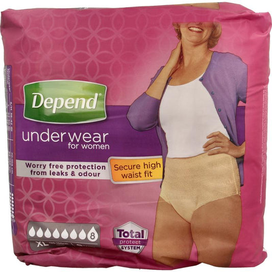Depend Pants female super maat XL 9st