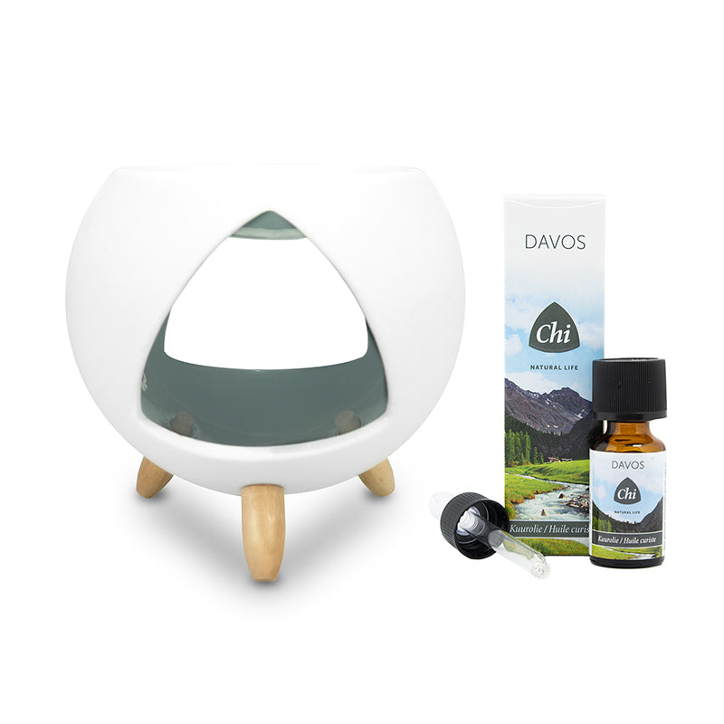CHI Cozy aromabrander + Davos olie 1st