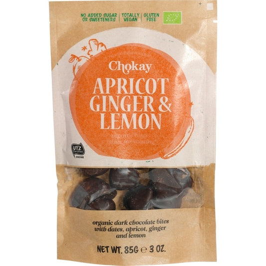 Chokay Abrikoos gember limoen bio 85g
