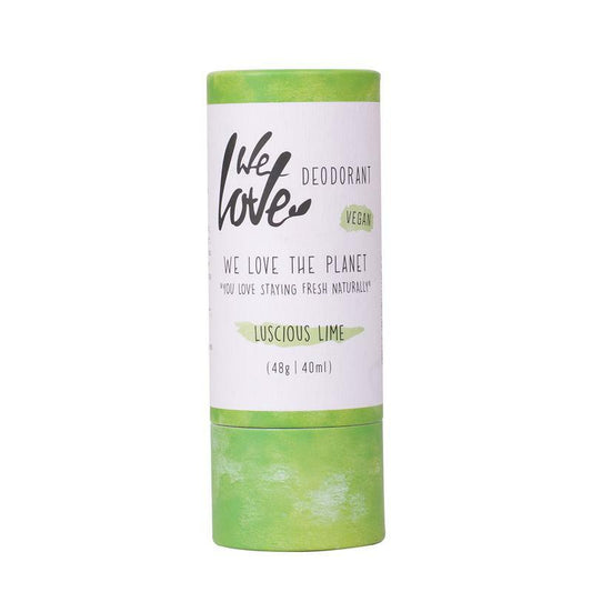 We Love 100% Natural deodorant stick luscious lime 48g