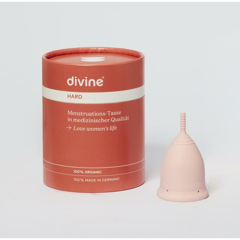 Divinecup Menstruatiecup pretty in pink maat L hard 1st