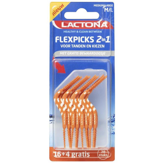 Lactona Flex picks 2-in-1 M/L 20st