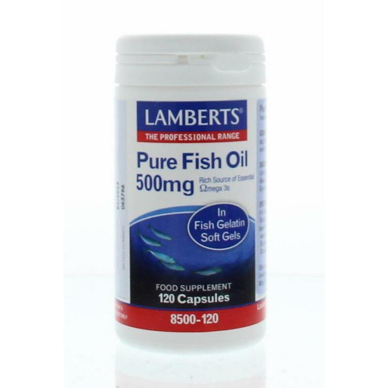 Lamberts Pure visolie 500 mg 120ca