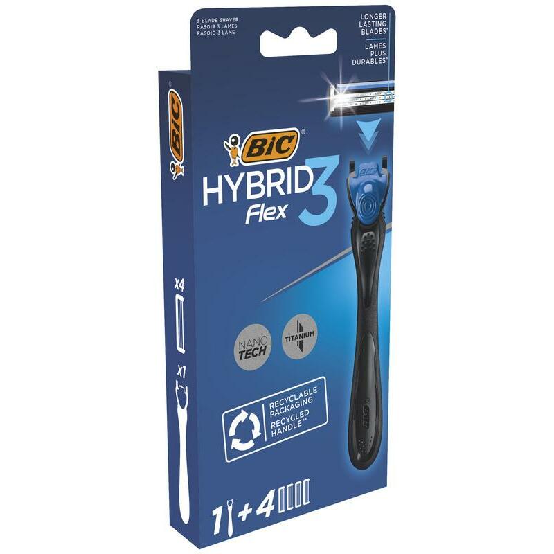 BIC Flex 3 hybrid shaver leaf bl 4 4st