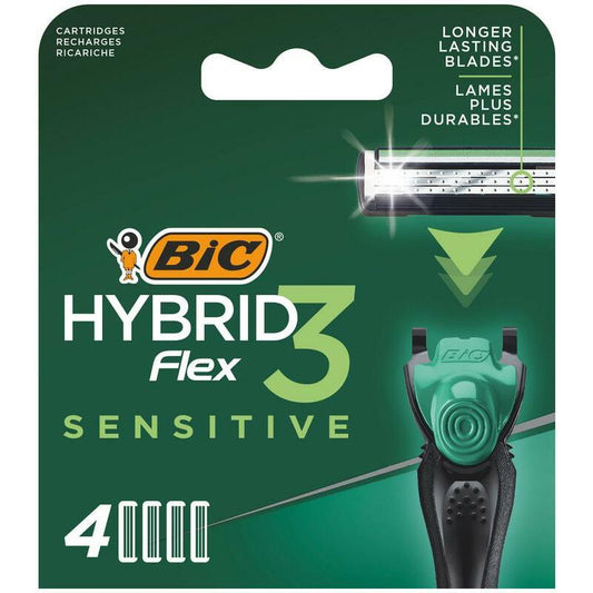 BIC Flex 3 hybrid shaver sensitive cartridges bl 4 4st