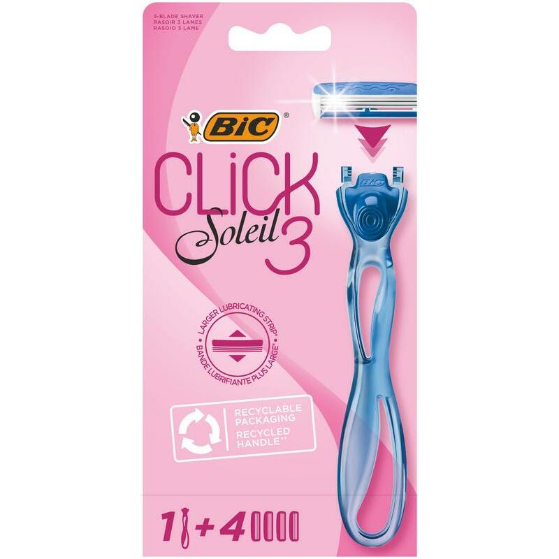 BIC Click 3 soleil shaver leaf bl 4 4st