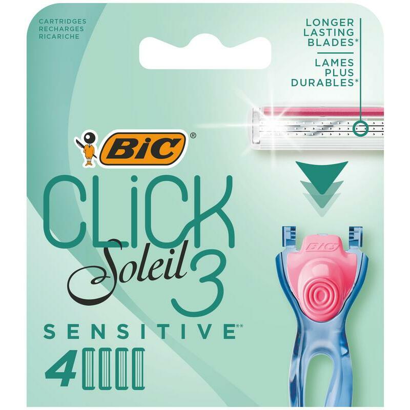 BIC Click 3 soleil shaver sensitive cartridges bl 4 4st