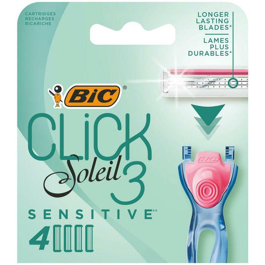 BIC Click 3 soleil shaver sensitive cartridges bl 4 4st