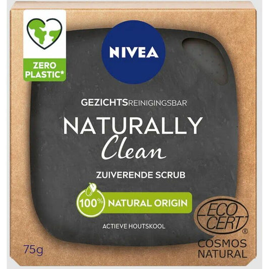 Nivea Naturally clean zuiverende scrub 75g