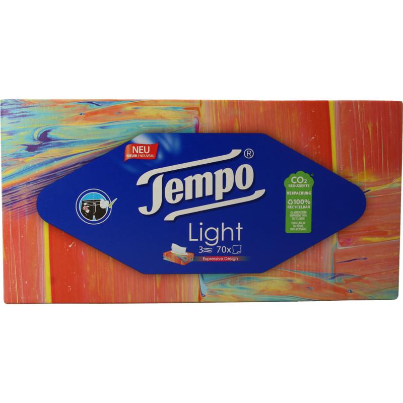 Tempo Tissue box light 3-laags 70st