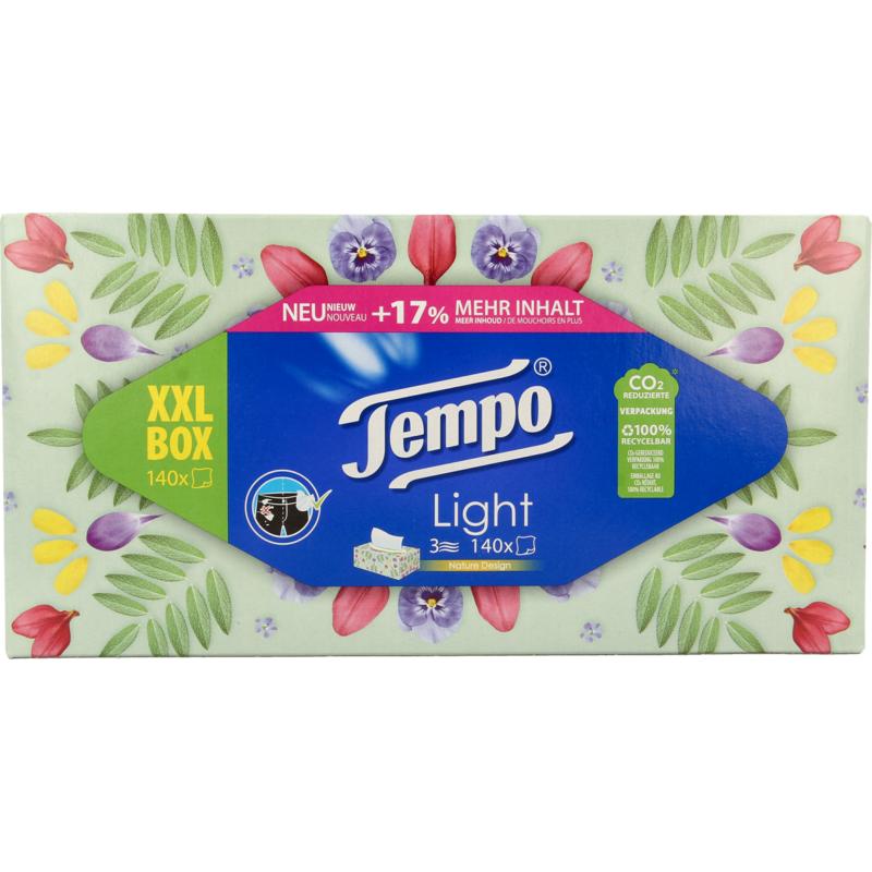 Tempo Tissue box XXL 3-laags 140st