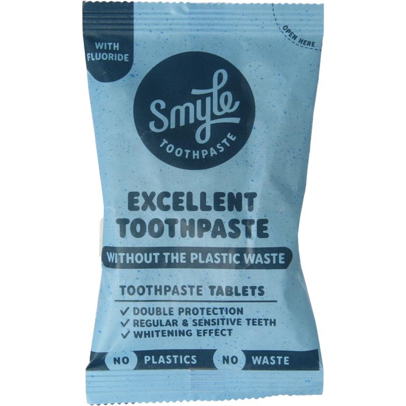 Smyle Tandpasta tabletten met fluoride navul 65st
