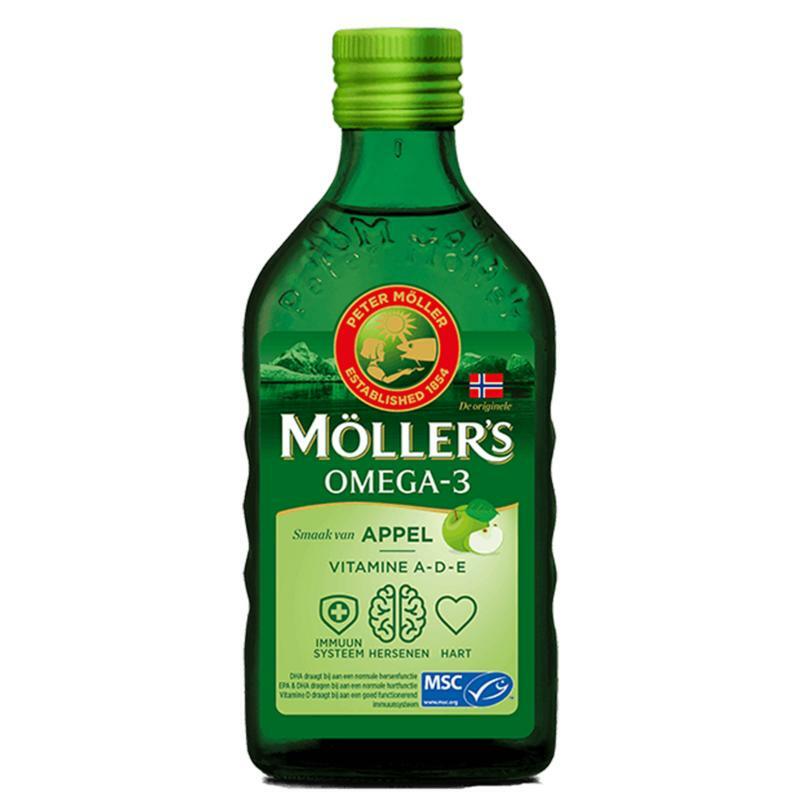 Mollers Omega-3 levertraan appel 250ml