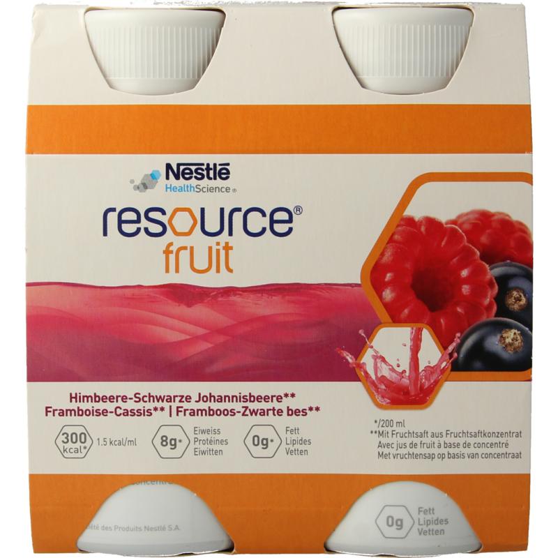 Resource Fruit framboos-zwarte bes 4st