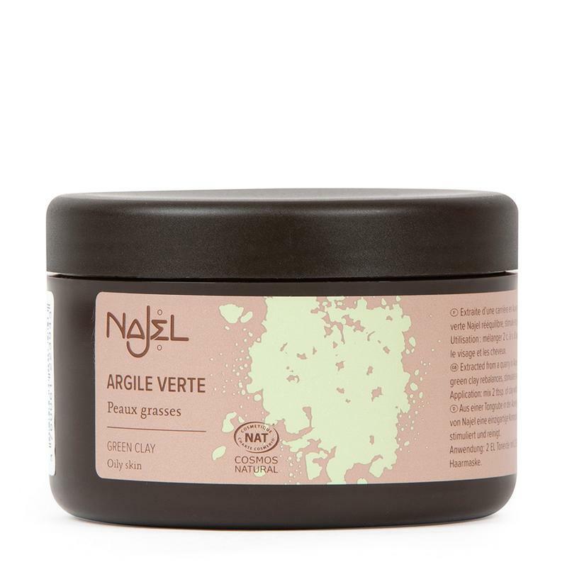Najel Aleppo gezichtsmasker groene klei 150g