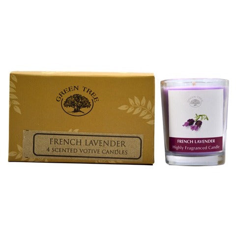 Green Tree Geurkaars french lavender 55g