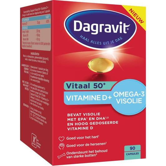 Dagravit Vitaal 50+ omega/vitamine D 90ca
