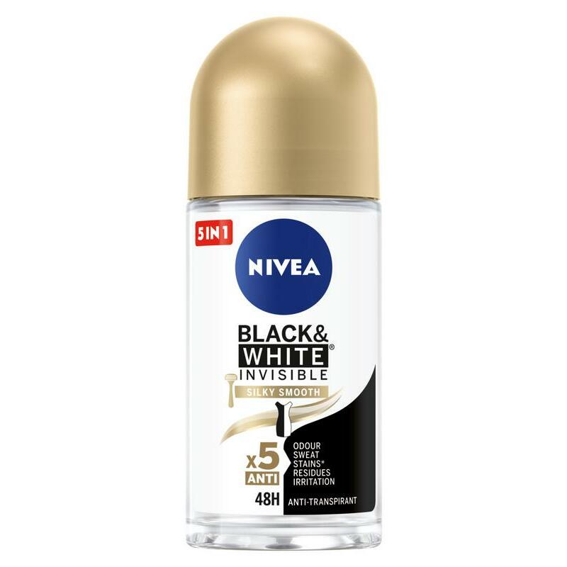 Nivea Deodorant black & white smooth roller 50ml