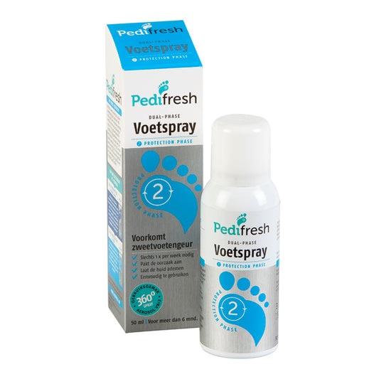 Pedifresh Fase 2 tegen lange termijn zweetvoeten spray 50ml
