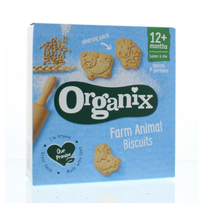 Organix Goodies Farm animals biscuits 12+ maanden bio 100g