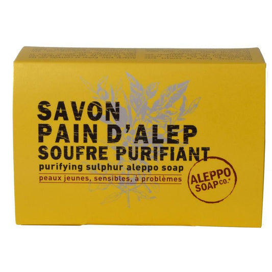 Aleppo Soap Co Aleppo zeep met zwavelbloem in doosje 150g