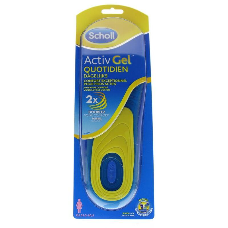 Scholl Activgel voetzolen dagelijks vrouw 2st
