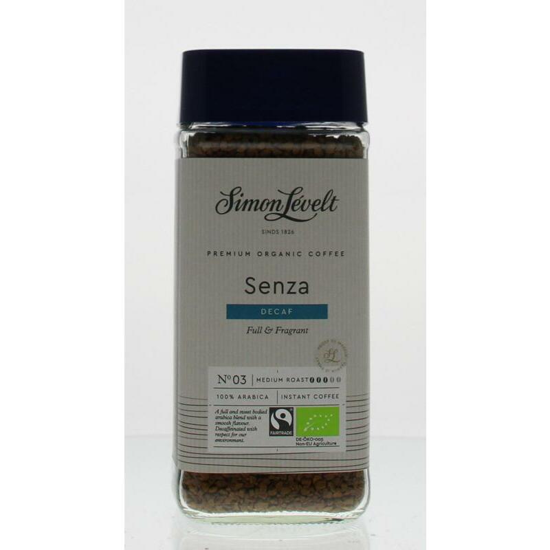 Levelt Oploskoffie Senza cafeine vrij bio 100g