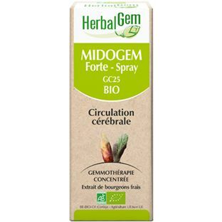 Herbalgem Midogem forte spray circulation cerebrale 10ml