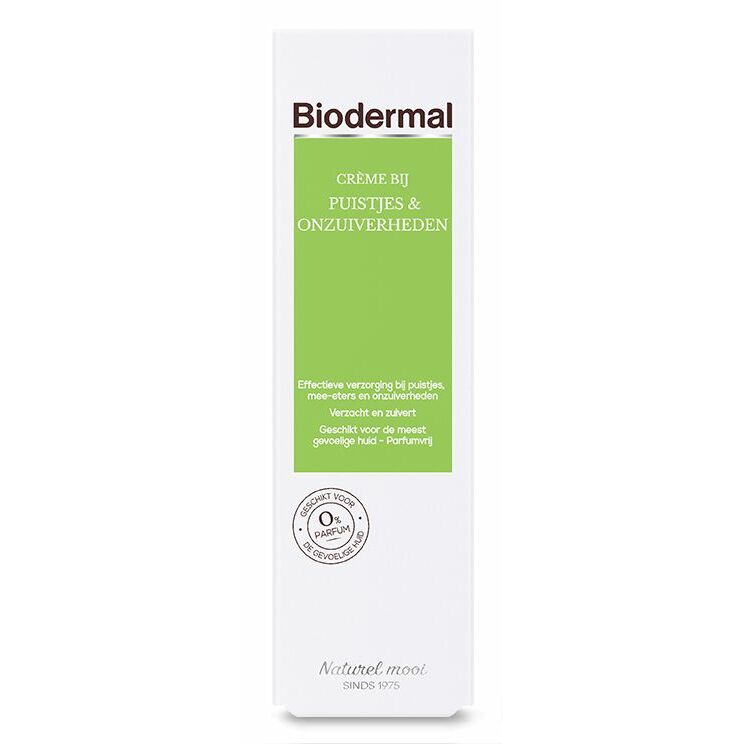 Biodermal Creme bij puistjes en onzuiverheden 30ml