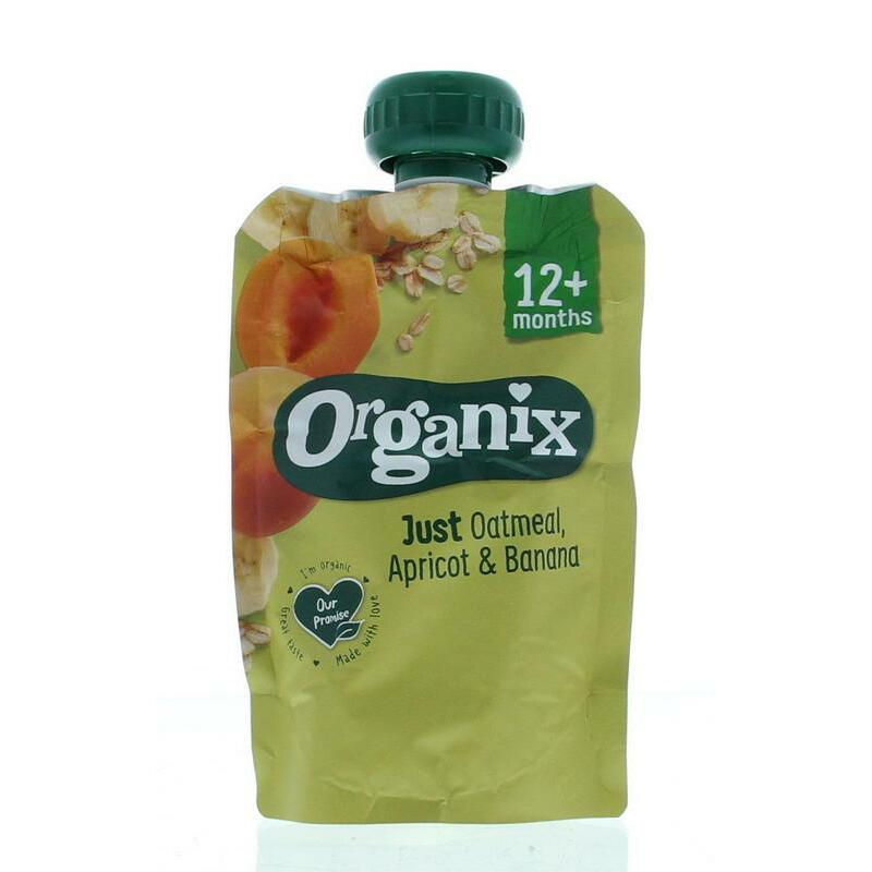 Organix Just Just oatmeal apricot banana 12+ maanden bio 100g