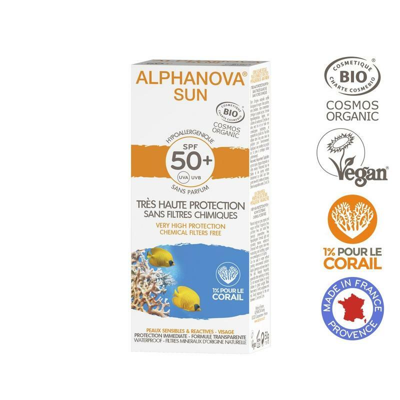 Alphanova Sun Sun creme SPF50 bij zonne-allergie en waterproof 50g
