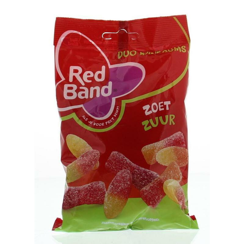 Red Band Duo winegums zoet/zuur 166g