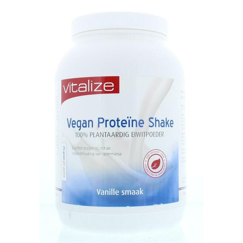 Vitalize Vegan protein shake 100% plantaardig poeder 750g